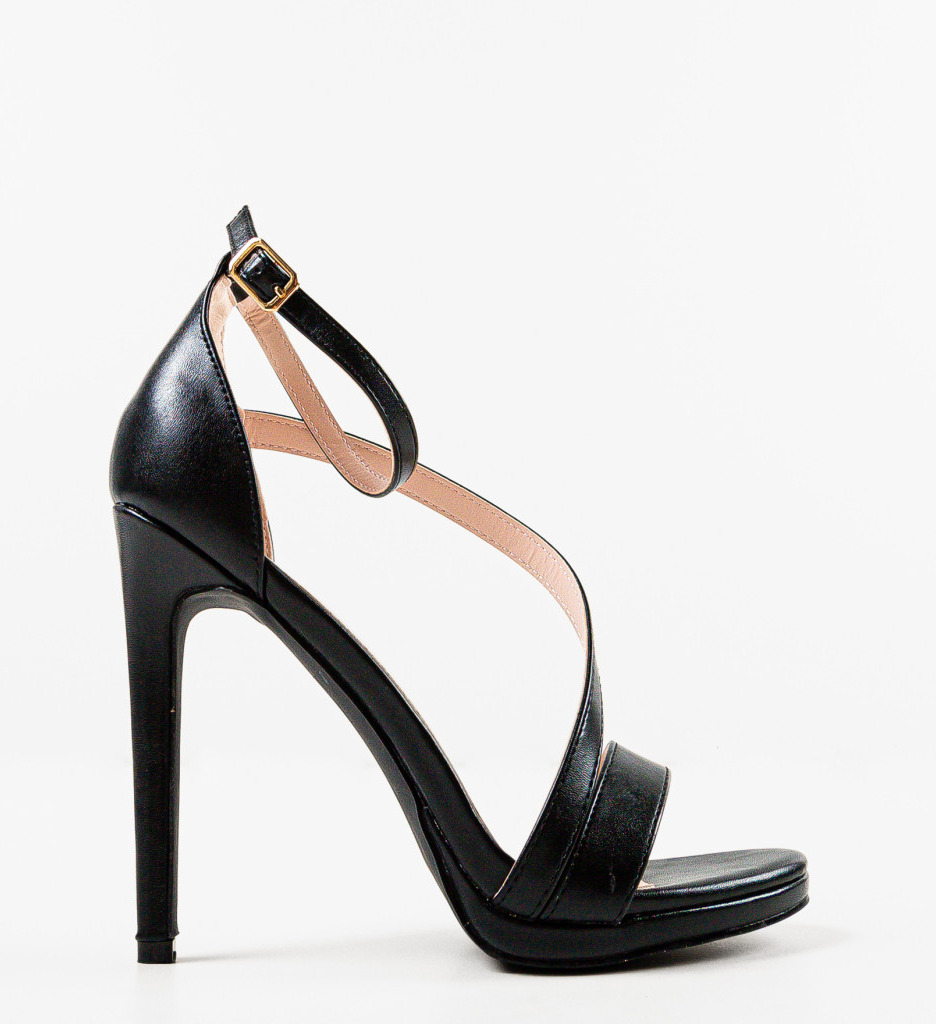Sandale cu Toc Jova Negre - Eleganță și Stil - imagine 5