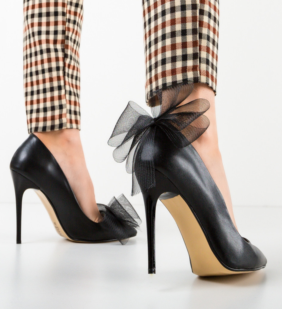 Pantofi Monroe Negri | Eleganță și Stil - imagine 3