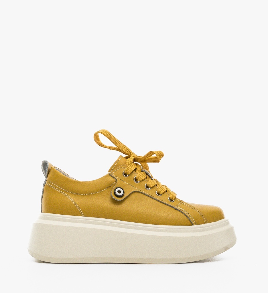 Pantofi Casual Nuandre Galbeni – Stil și Confort - imagine 6