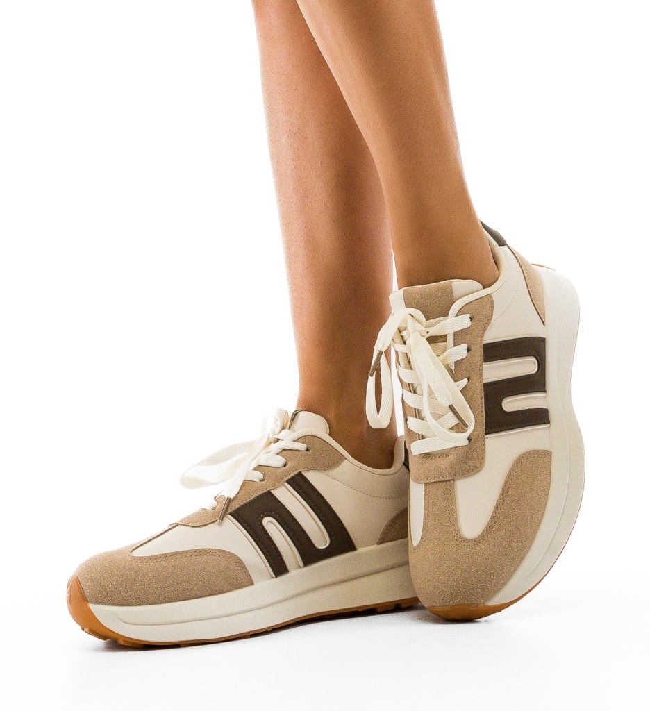 Sneakers Dama Bahman Khaki | Confort și Stil