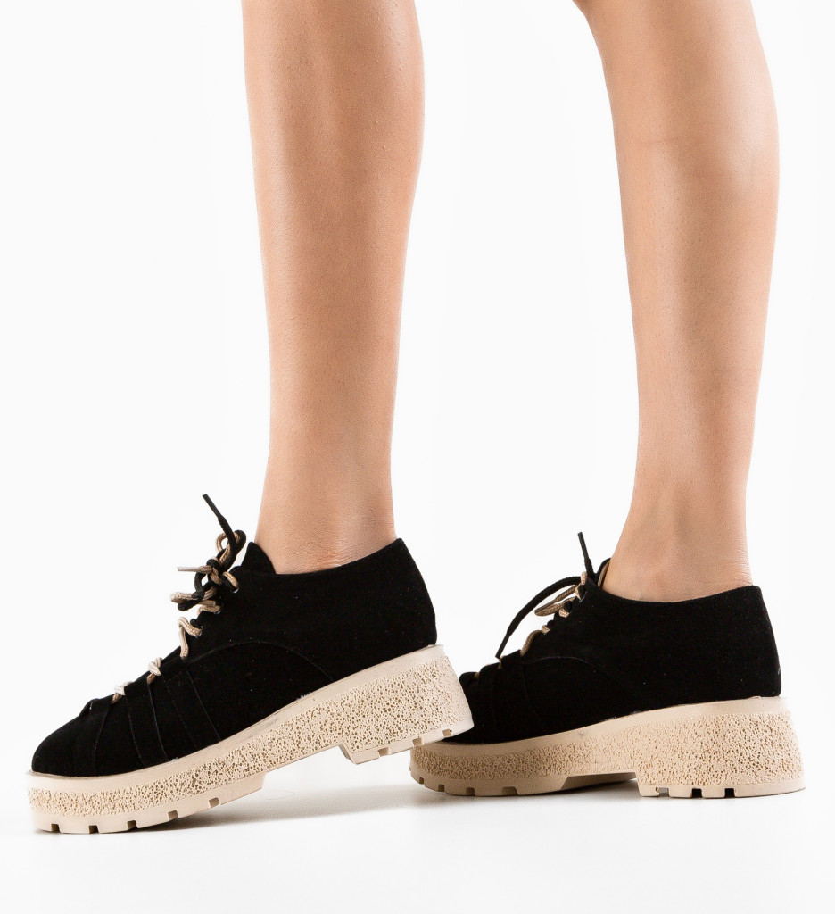 Pantofi Casual Memy Negri - Confort & Stil - imagine 3