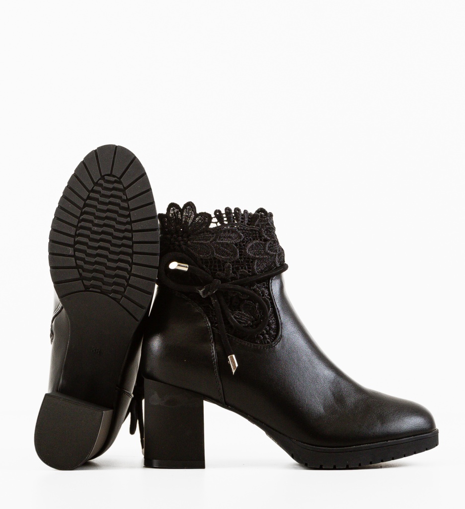 Botine Nelnel Negre - Eleganță și Confort - imagine 5