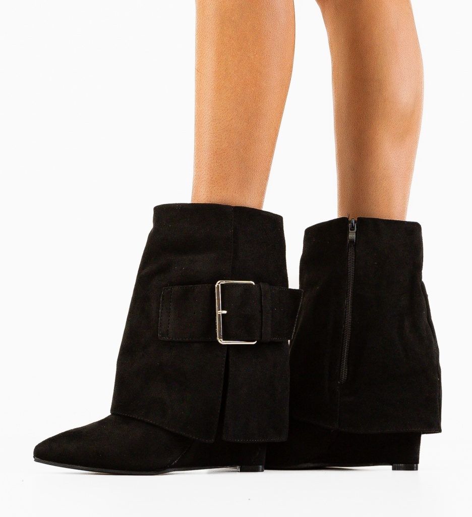 Botine Dama Cormac Negre - Eleganță și Stil - imagine 2