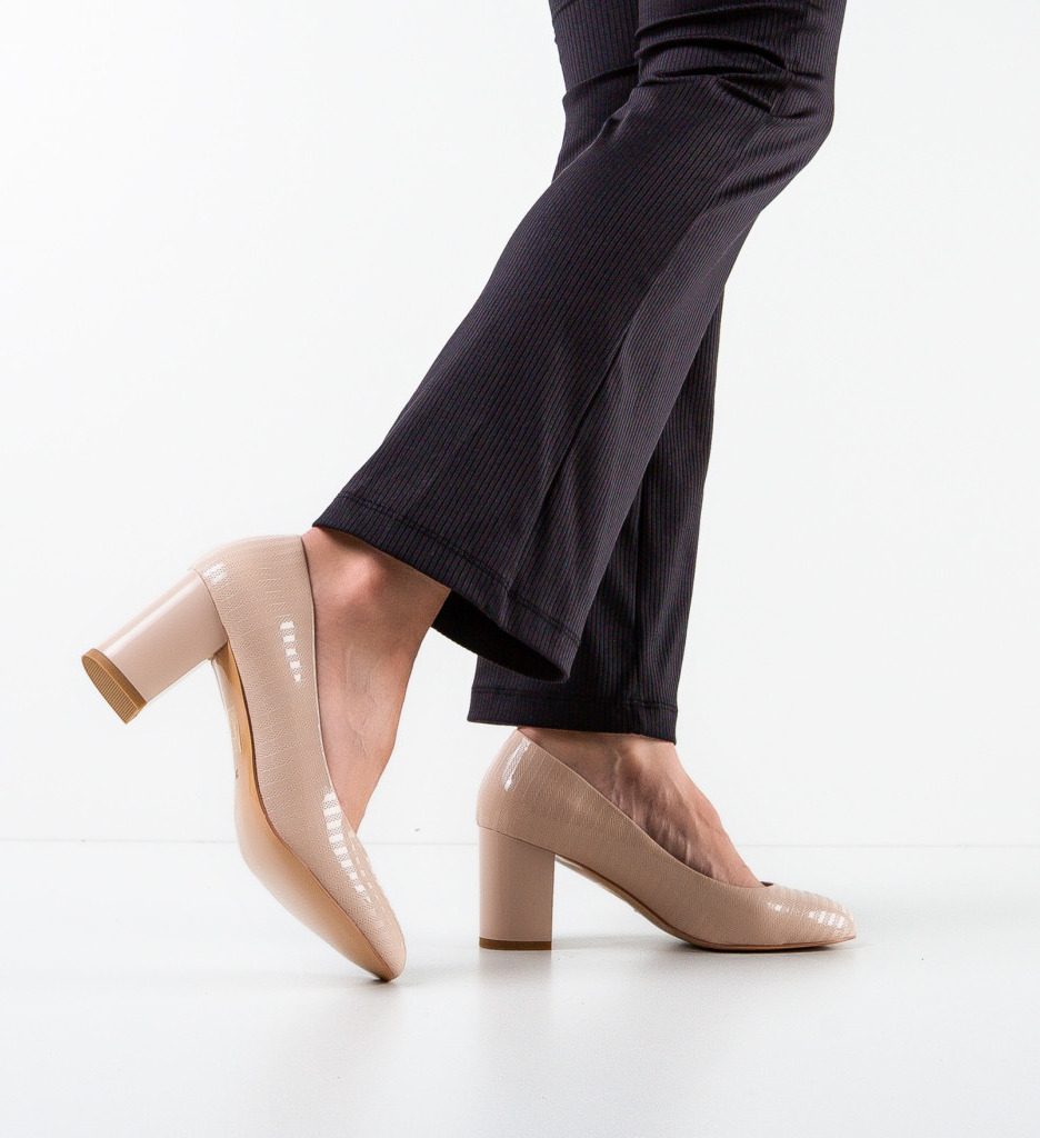 Pantofi Dama Jaylan Nude | Eleganță și Stil - imagine 2