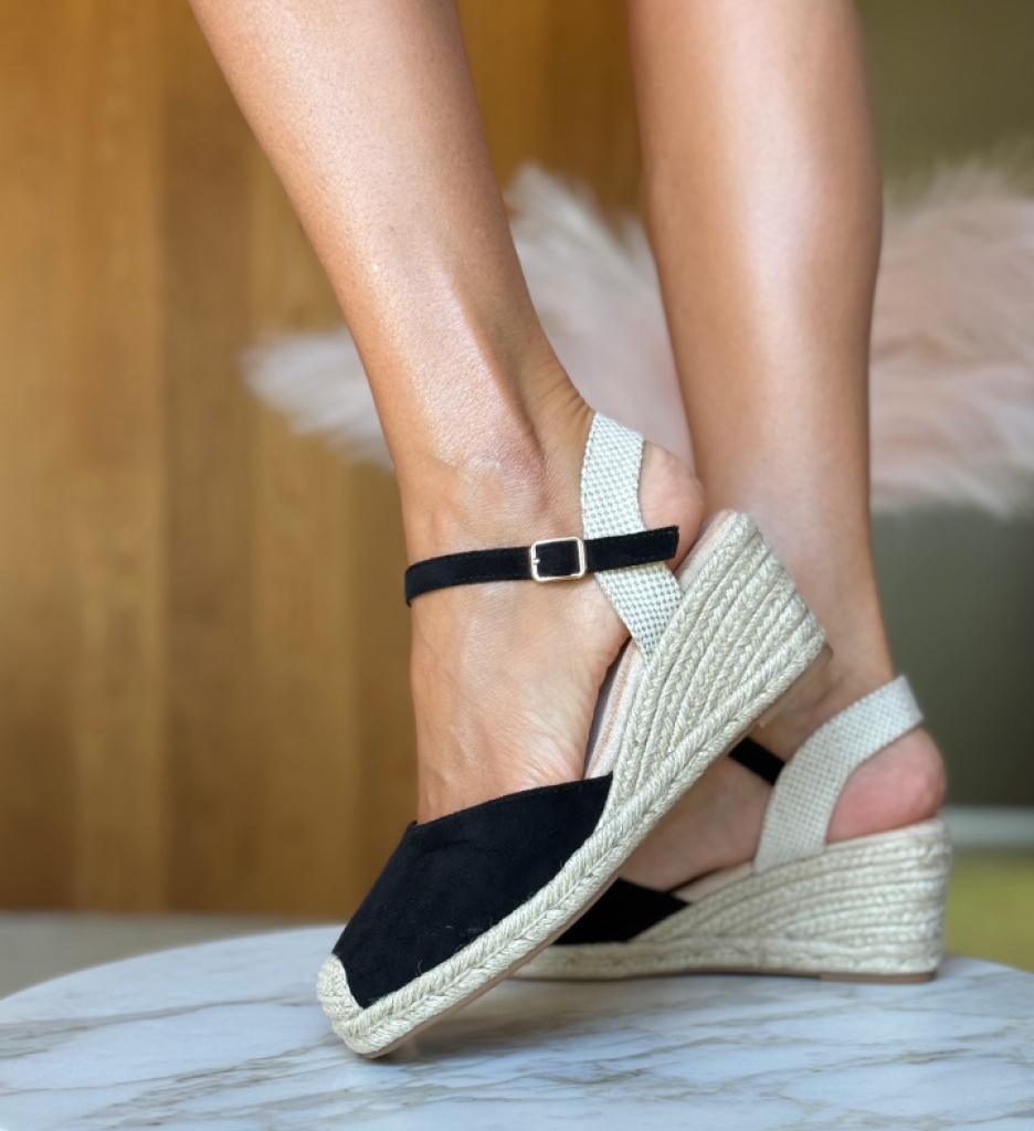 Sandale Dama Platforme Negre Moana - Stil și Confort - imagine 4