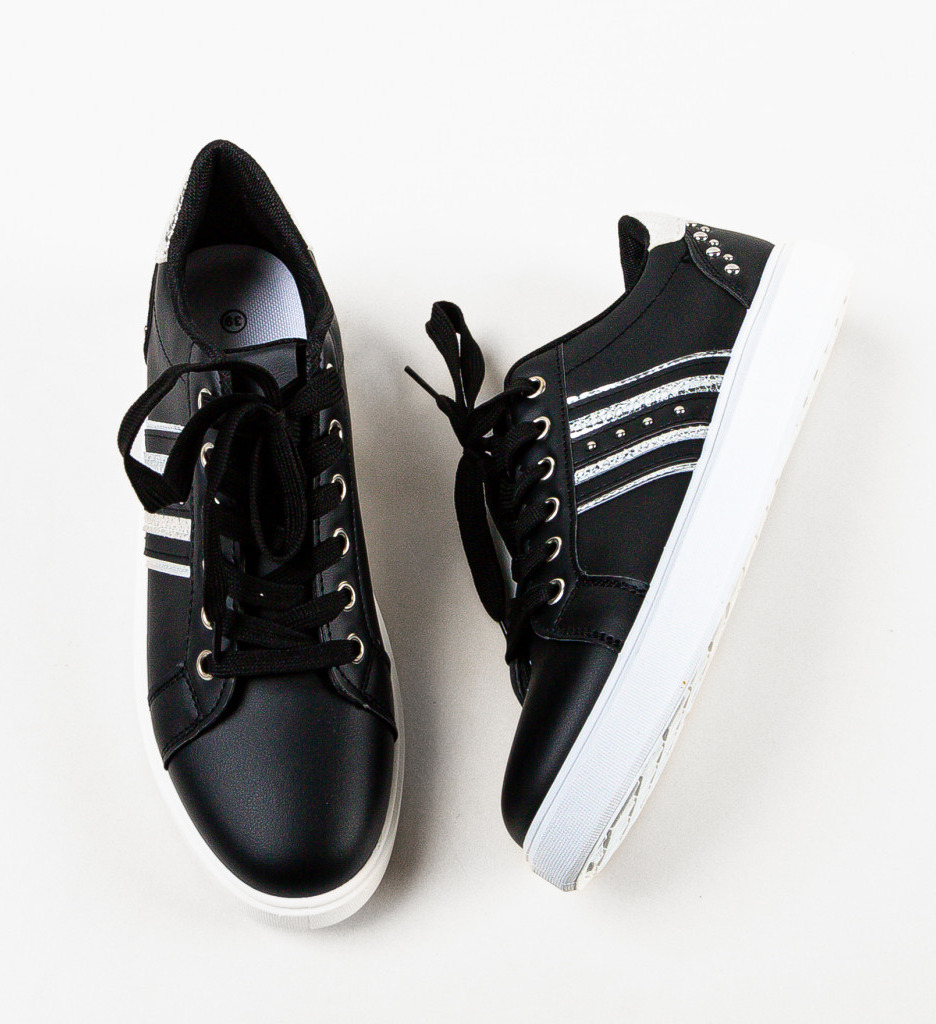 Sneakers Dama Manana Negri - Confort & Stil - imagine 7