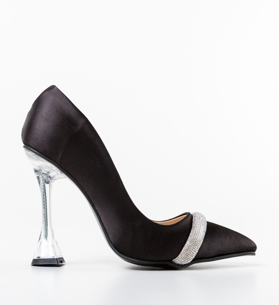 Pantofi Skyan Negri cu Toc | Eleganți - imagine 4