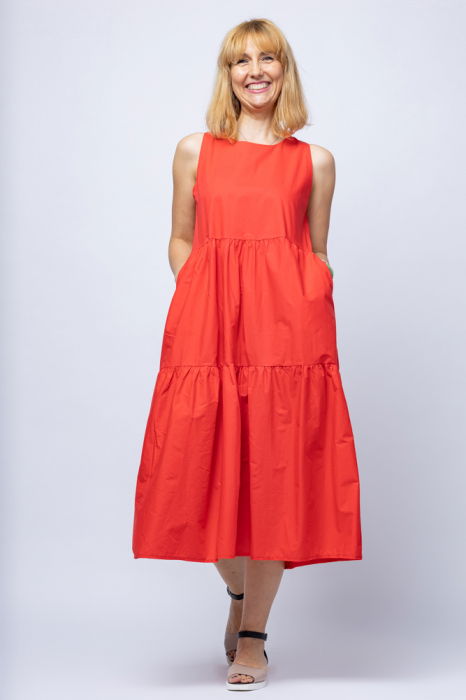 Rochie vară roșie Shopika | Eleganță și confort