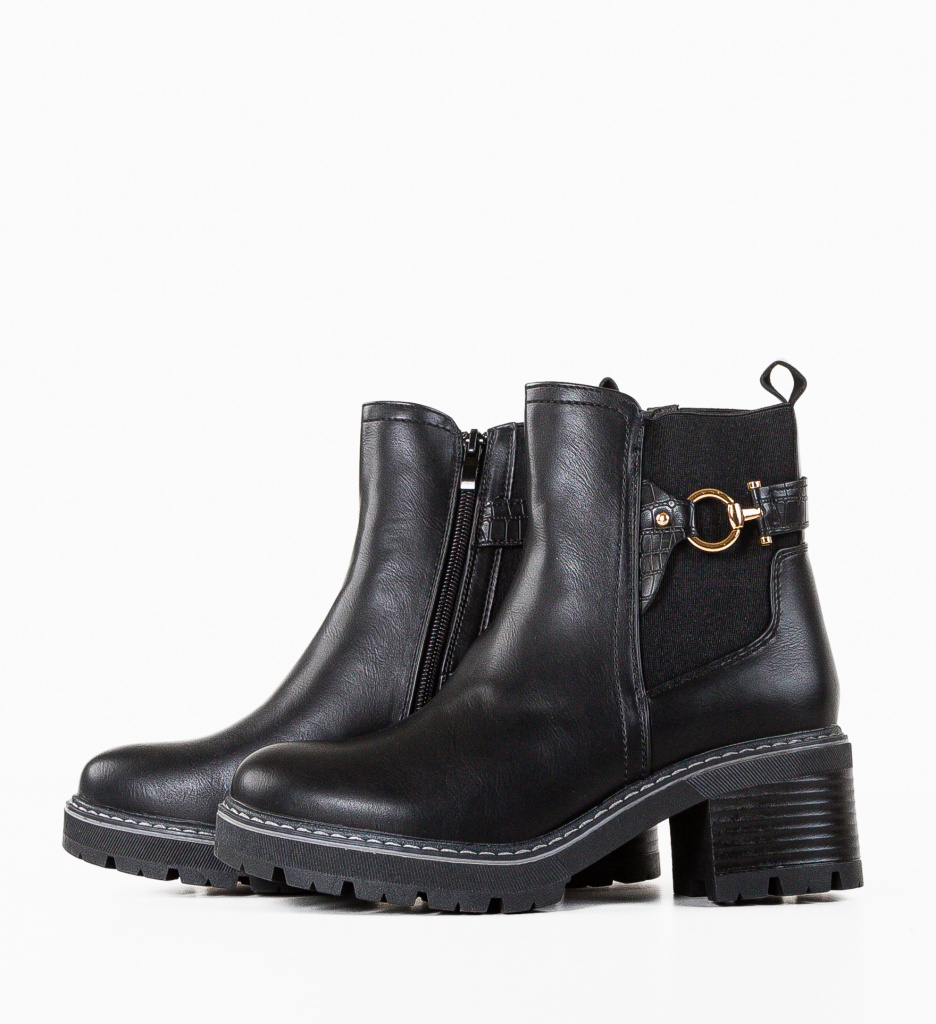 Botine Ross Dama Negre - Eleganță și Confort - imagine 7
