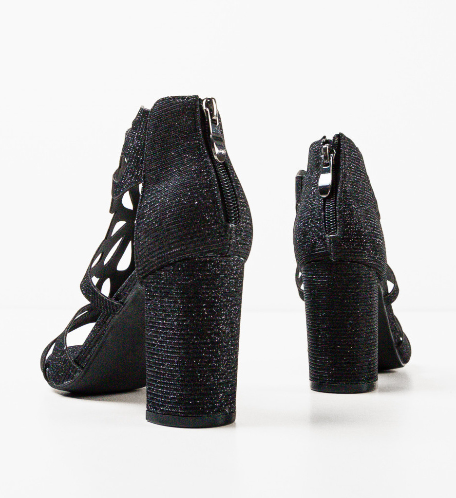 Sandale Dama Minos Negre 2 - Eleganță și Stil - imagine 7