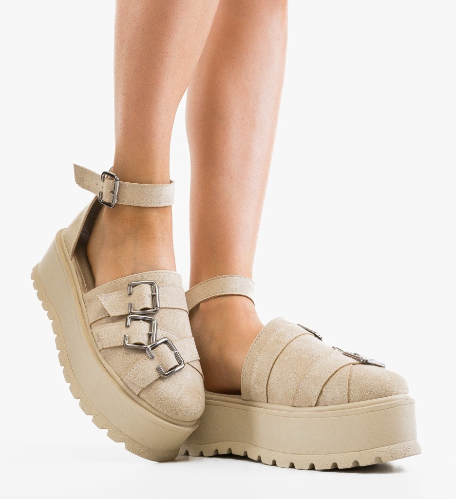 Pantofi Casual Koerel Bej Eleganți și Confortabili