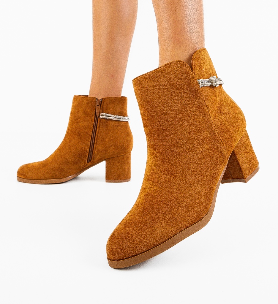 Botine Dama Otto Camel | Eleganță Versatilă - imagine 2