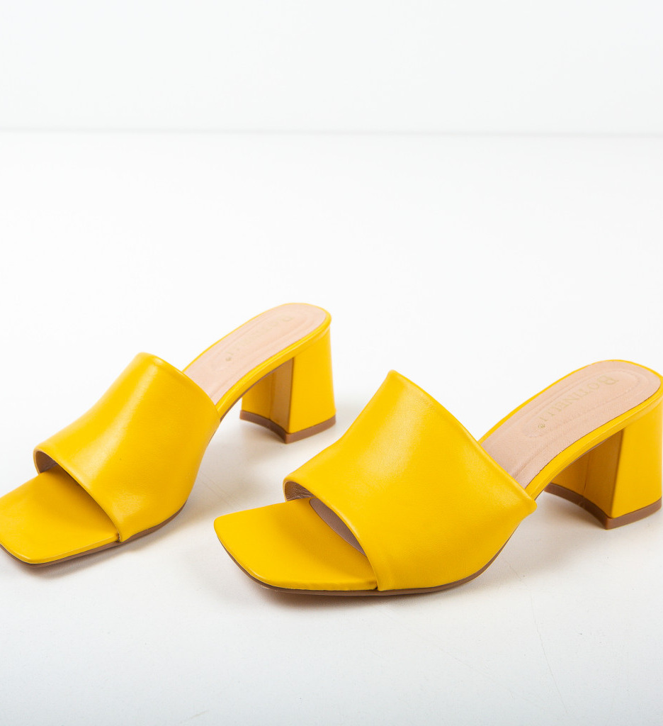 Saboti Galbeni Platforma | Stil si Confort - imagine 5