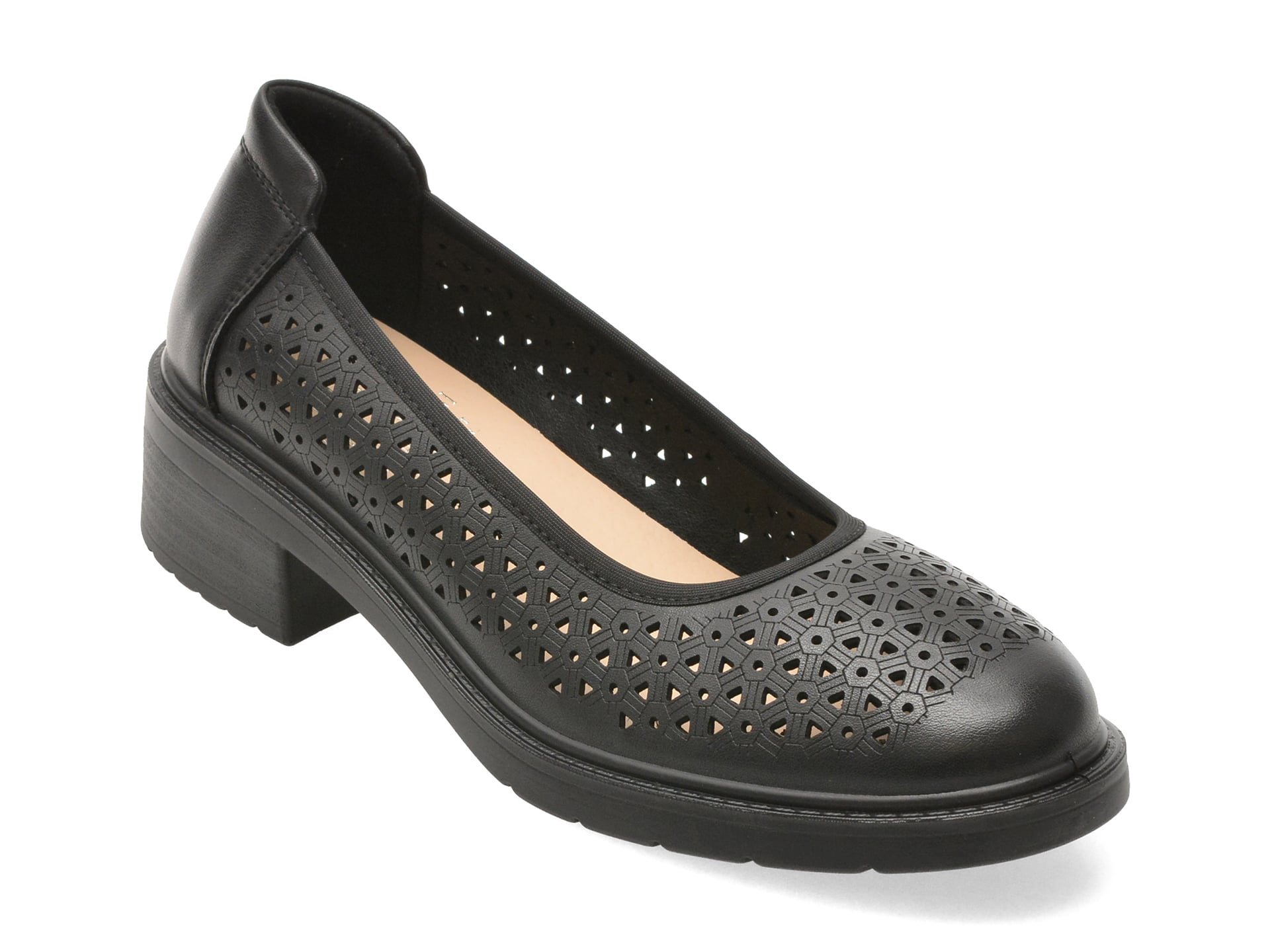 Pantofi Flavia Passini Negri Piele Naturală
