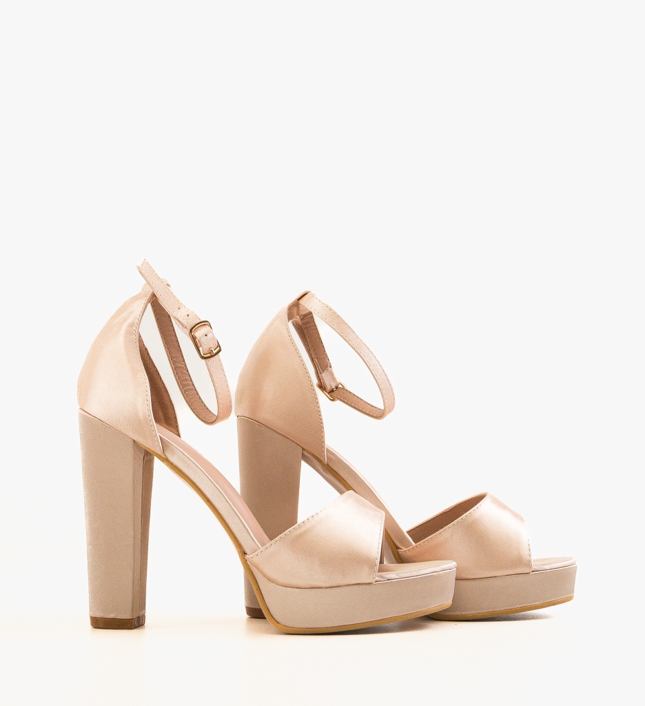 Sandale Clara Bej cu Toc Elegant | Comfort Premium - imagine 4