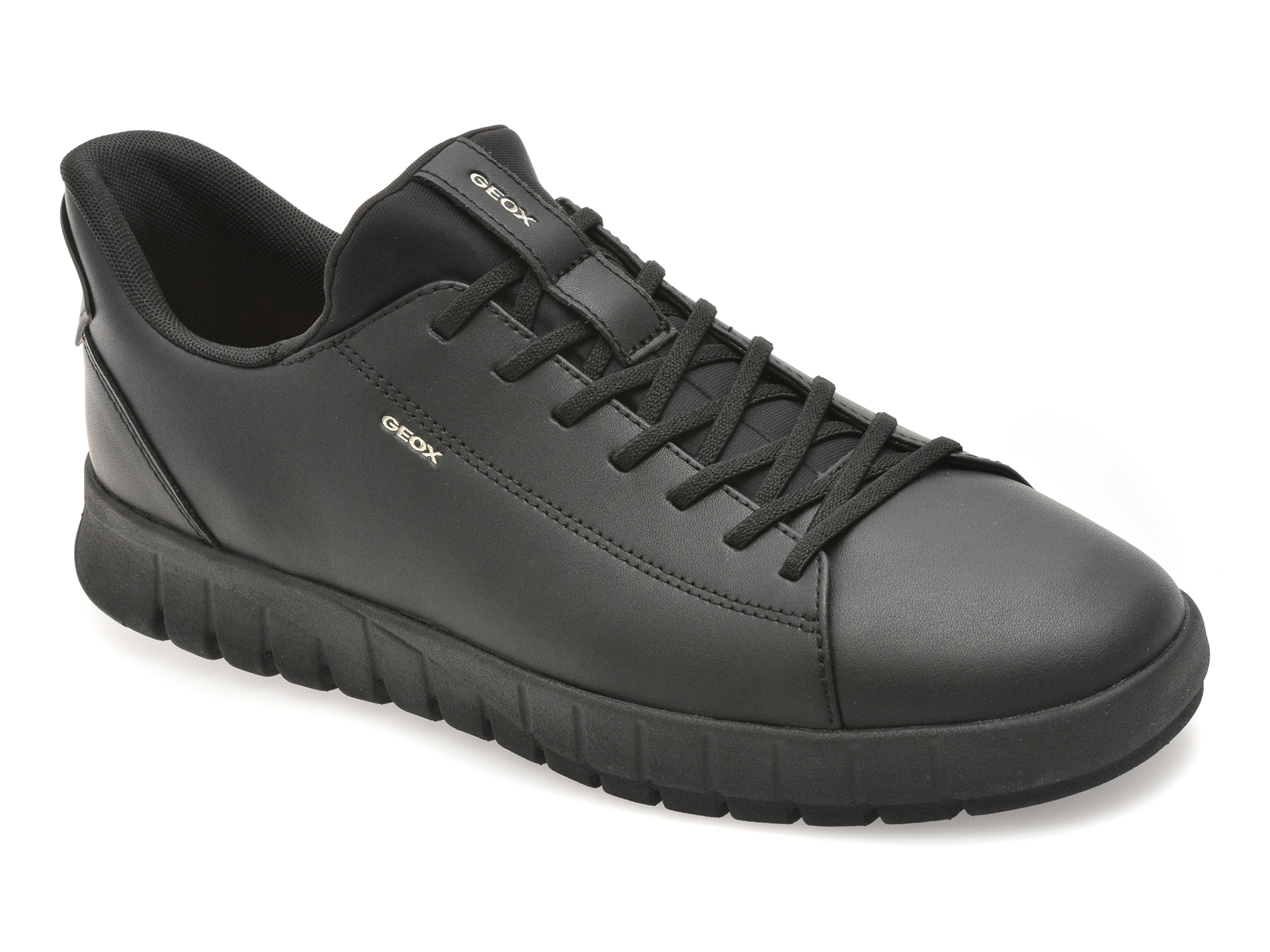 Pantofi sport Geox negri U65MAA, piele naturală