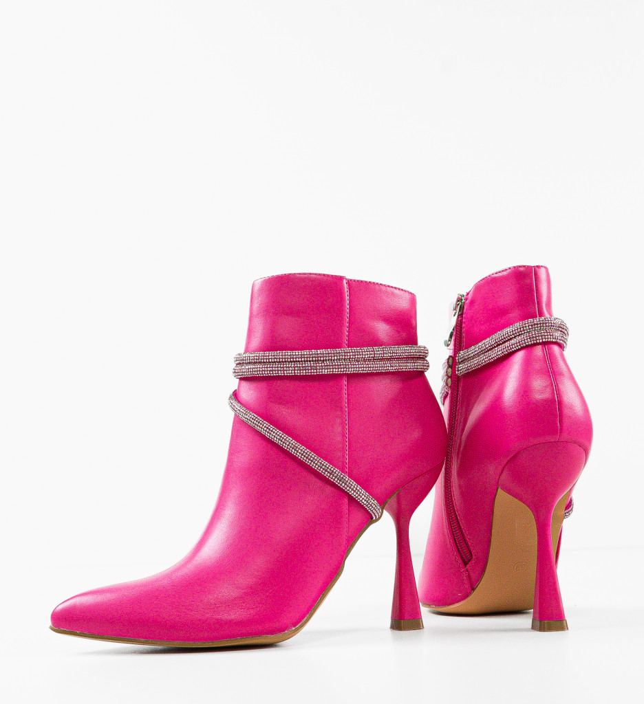 Botine Dama Dixon Fuchsia - Stil Modern - imagine 7