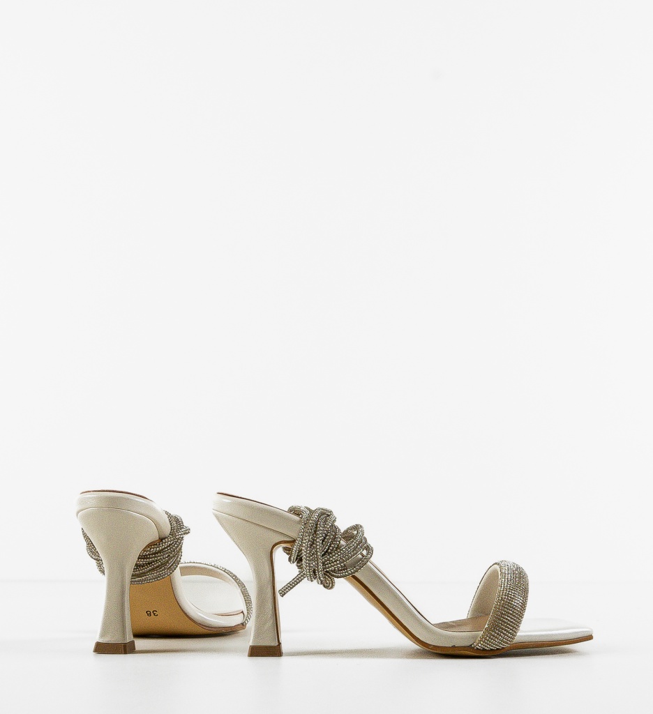 Sandale cu Toc Lucien Bej | Eleganță Rafinată - imagine 5
