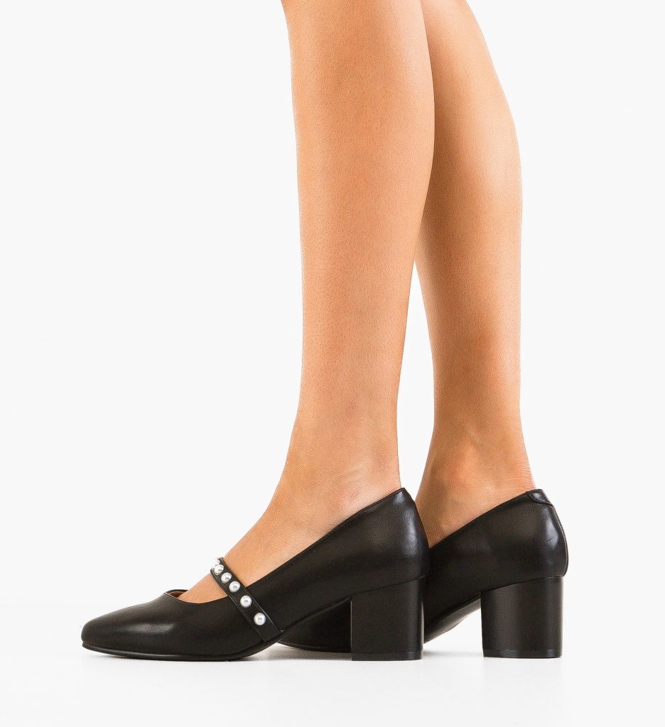 Pantofi Celine Negri cu Toc Eleganți - imagine 2