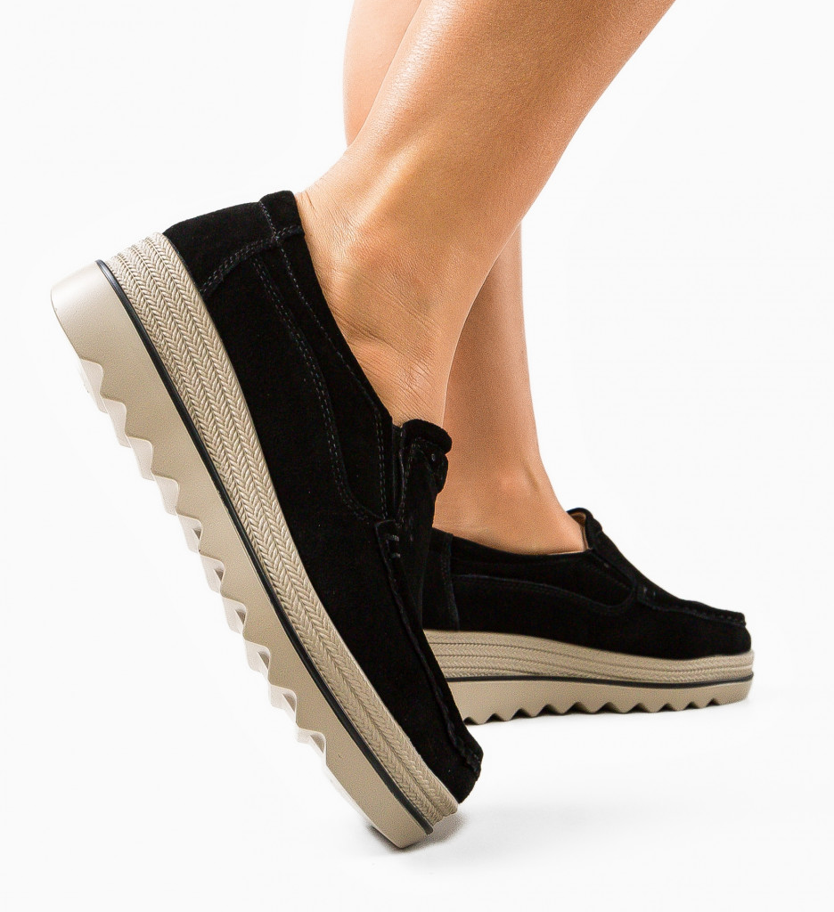Pantofi Casual Smirno Negri - Confort și Stil - imagine 2
