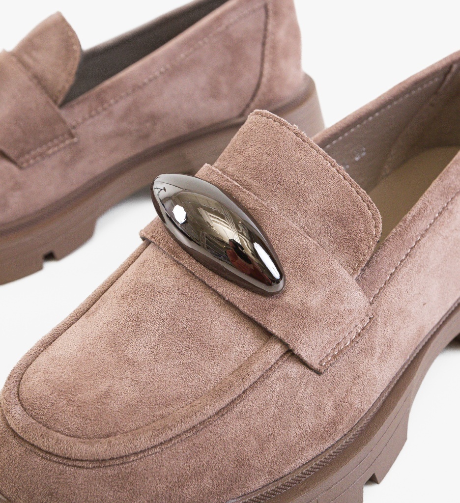 Pantofi Casual Dama Torant Khaki - imagine 4