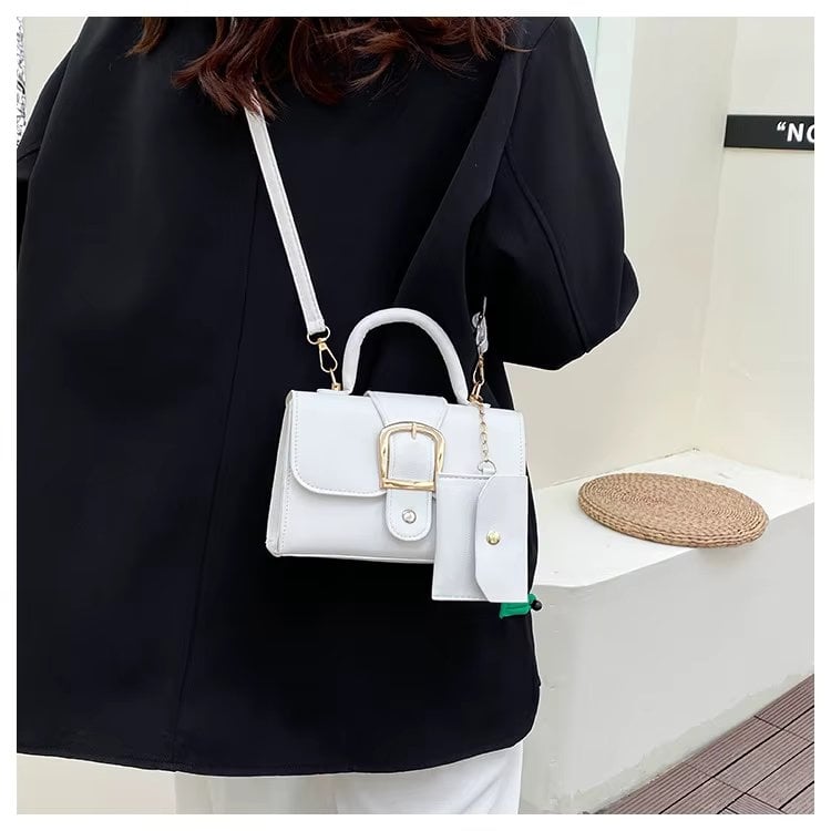 Geanta Dama Delis Inaya GT3494 Alb Piele Eco - imagine 2