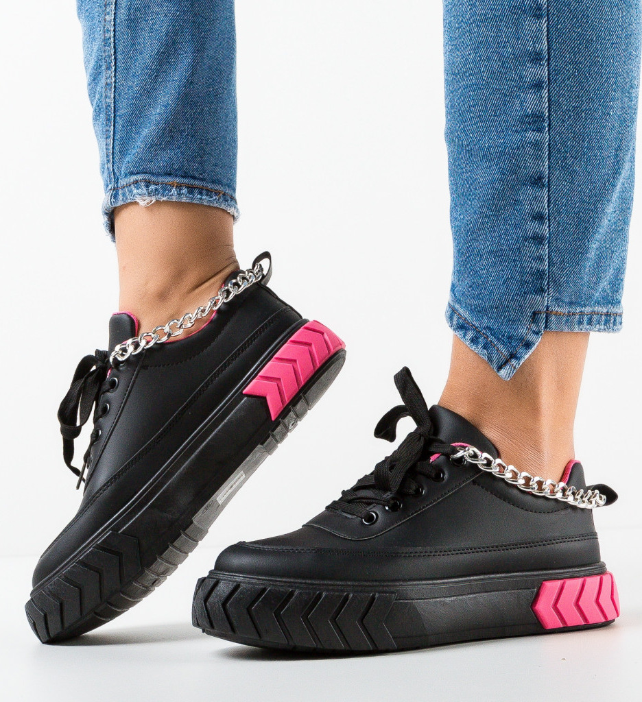 Sneakers Dama Jobe Negri - Confort și Stil - imagine 3
