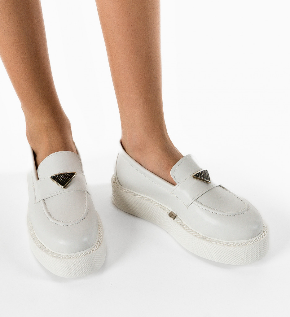 Pantofi Casual Krikri Albi - Confort și Stil - imagine 2