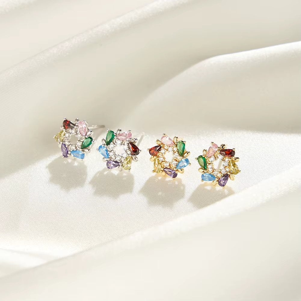 Cercei Argint Delis JW1762 - Eleganță Multicolor - imagine 3