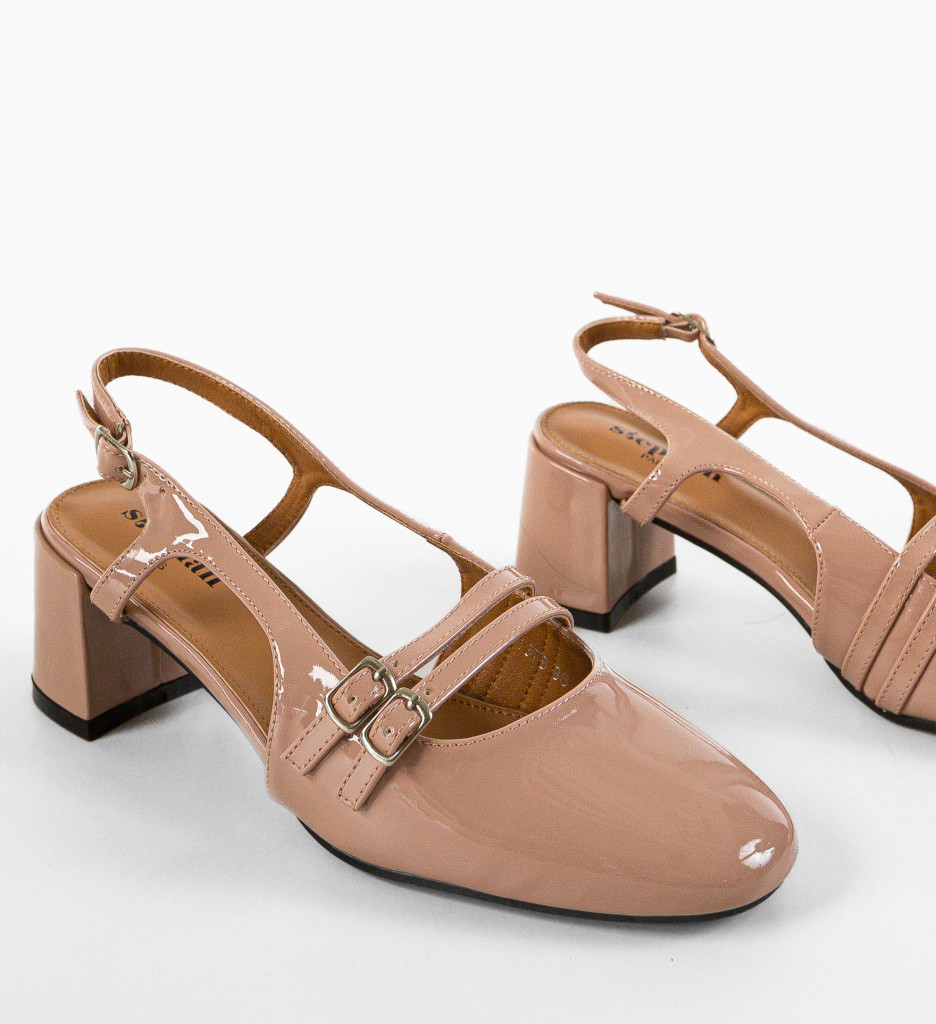 Pantofi cu toc Sena Bej - Eleganță și Stil - imagine 5