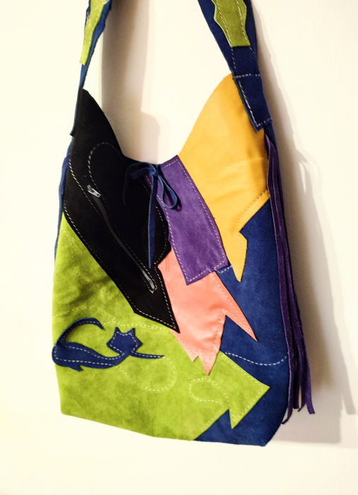 Geanta Piele Naturală cu Pisicuta | Shopika