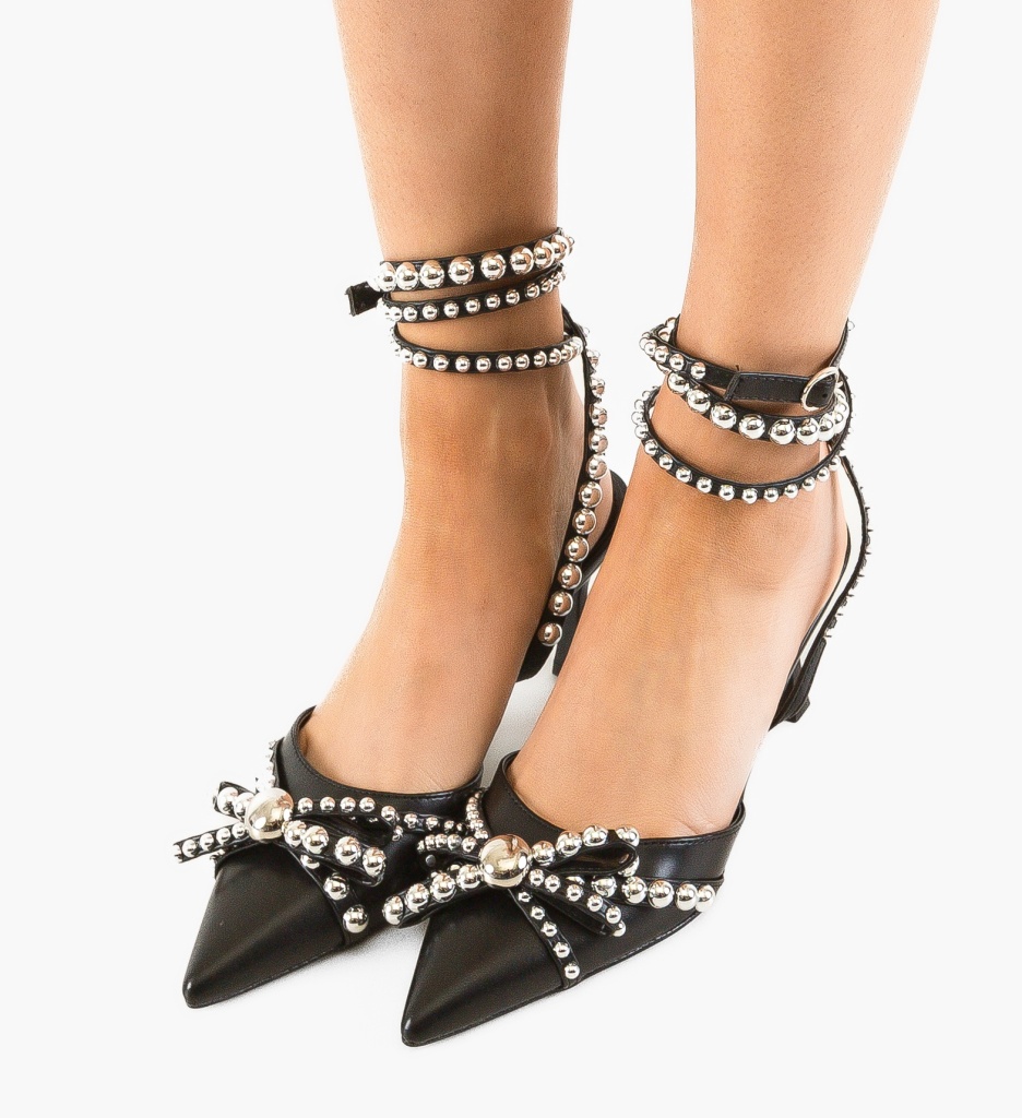 Pantofi cu toc Leon Negri | Eleganță și Stil - imagine 4