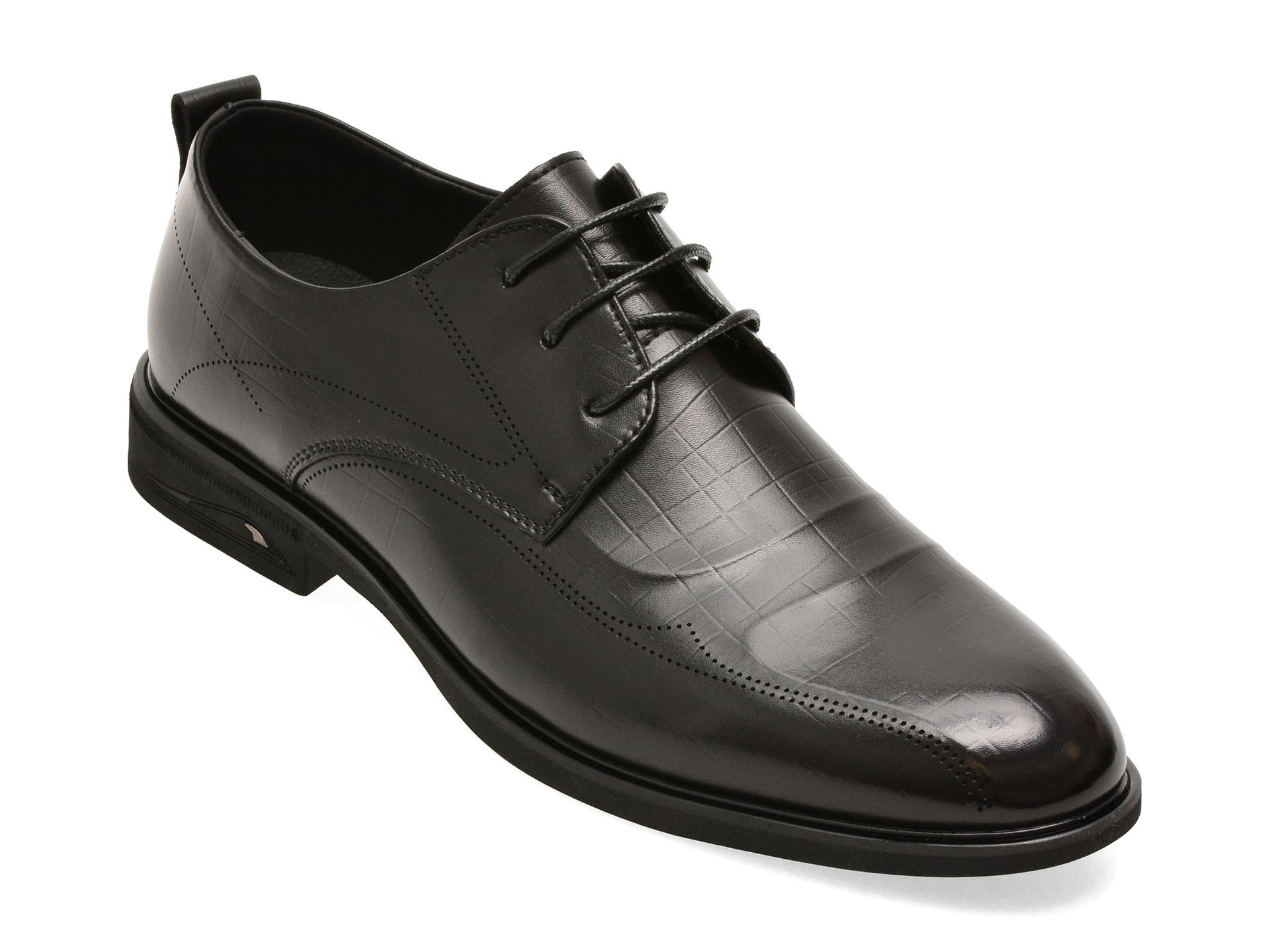Pantofi eleganti BITE THE BULLET negri, 89625, din piele naturala