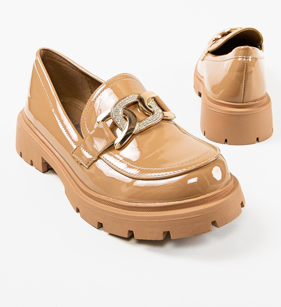 Pantofi Casual Dama Lavutko Bej - Confort și Stil - imagine 6