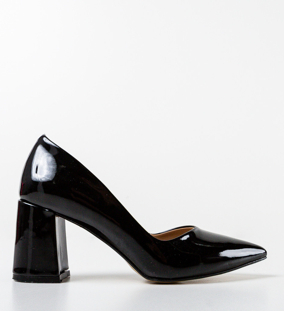 Pantofi cu toc Lilly Negri - Eleganță Urbană - imagine 4