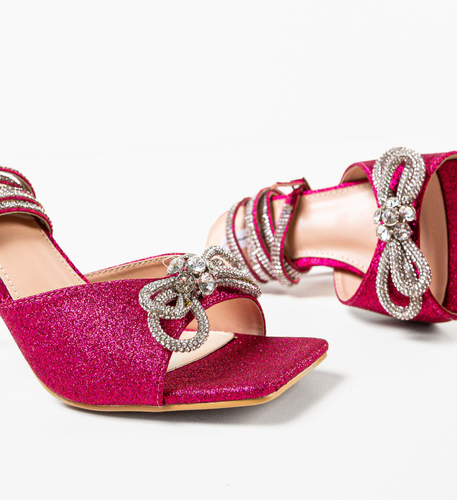 Sandale Toc Joao Fuchsia | Eleganță și Stil - imagine 7
