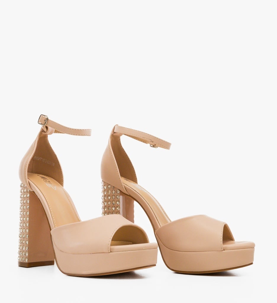 Sandale cu toc Avan Bej | Eleganță și Confort - imagine 4