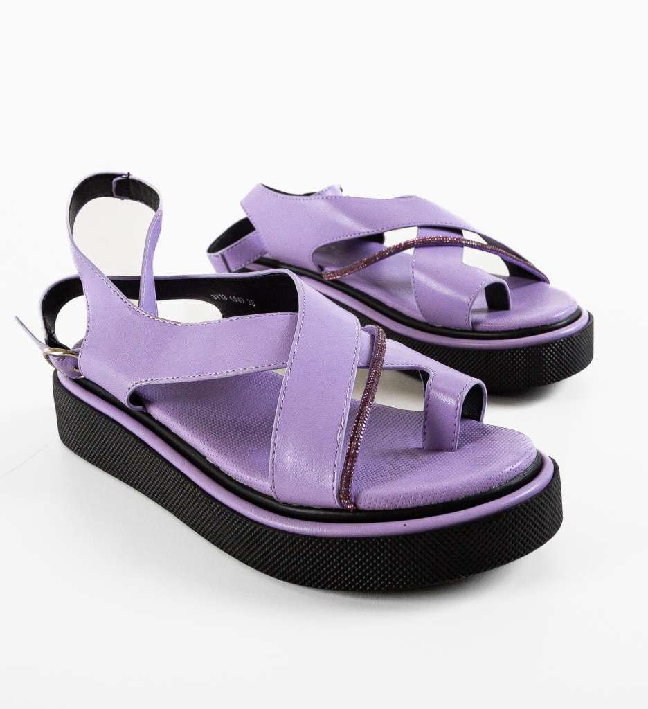 Sandale Dama Selura Mov | Eleganță și Confort - imagine 5
