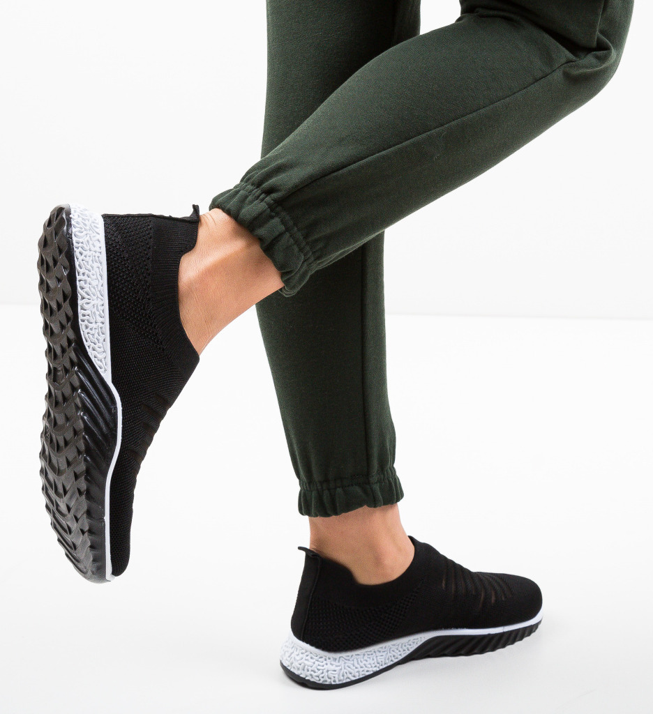 Pantofi Sport Cairon Negri - Confort & Stil - imagine 3