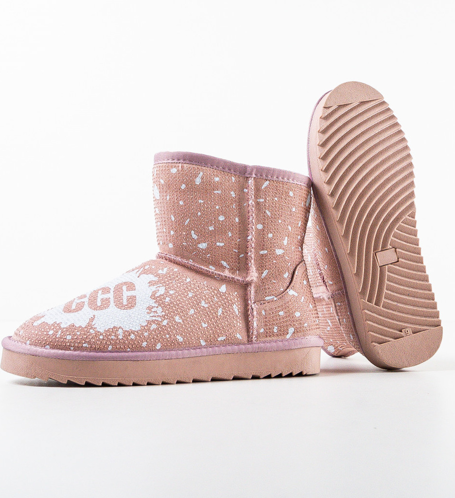 Cizme Tip Ugg Forrest Roz - Confort și Stil - imagine 6
