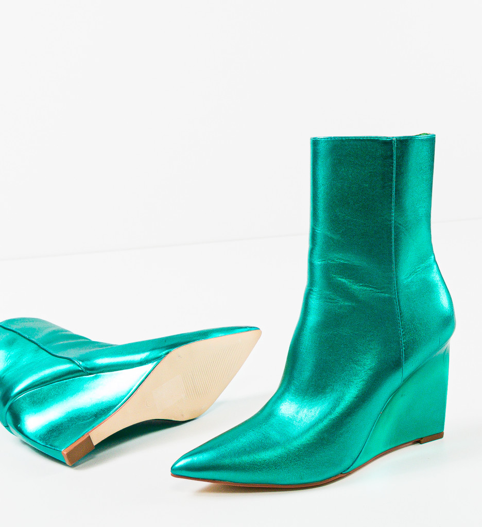 Botine Dama Verzi Delila - Stil și Confort Urban - imagine 9