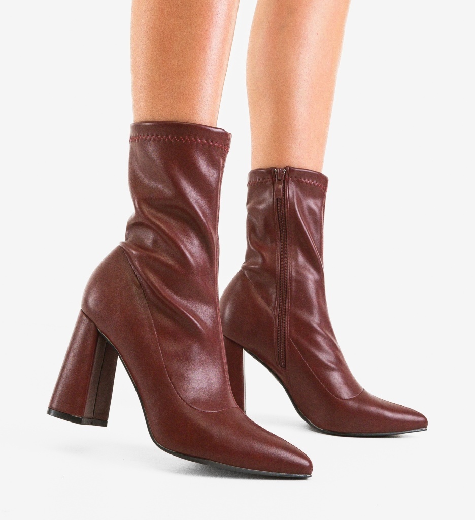 Botine Dama Lopedia Grena | Eleganță Asigurată - imagine 4