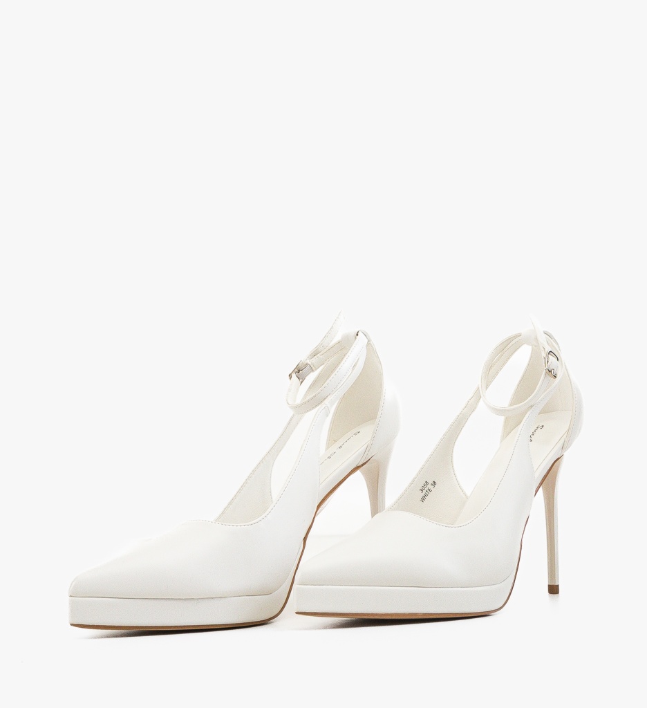 Pantofi dama Mullen Albi | Eleganță și Stil - imagine 4