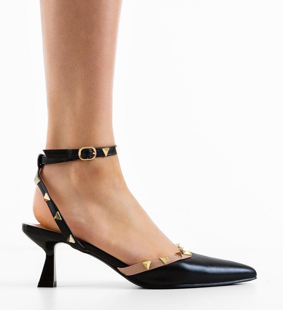 Pantofi dama Uabare Negri eleganți - imagine 6
