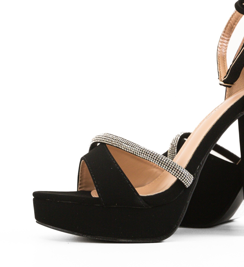 Sandale cu Toc Samia Negre | Eleganță maximă - imagine 8