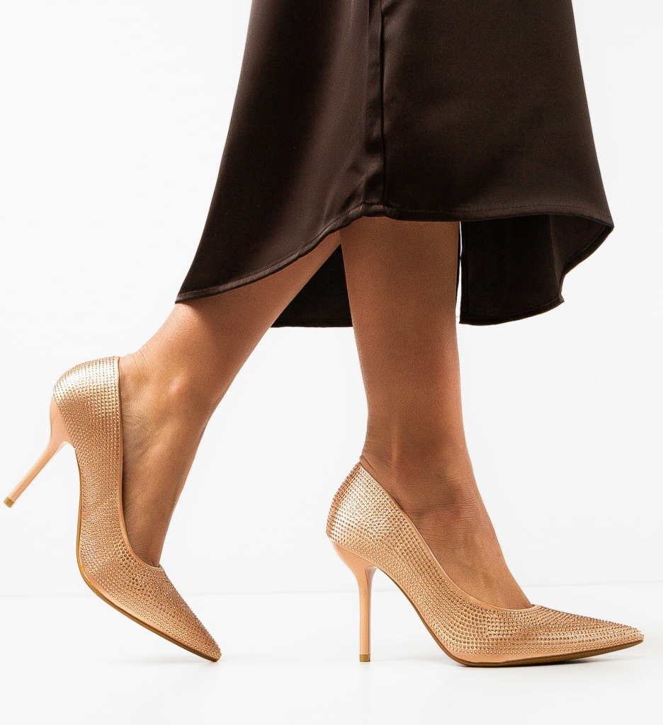 Pantofi Maritta Aurii - Eleganță la fiecare pas - imagine 3