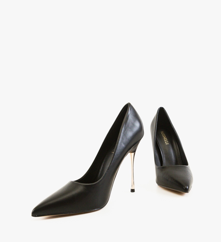 Pantofi dama Krente Negri eleganți cu toc - imagine 7