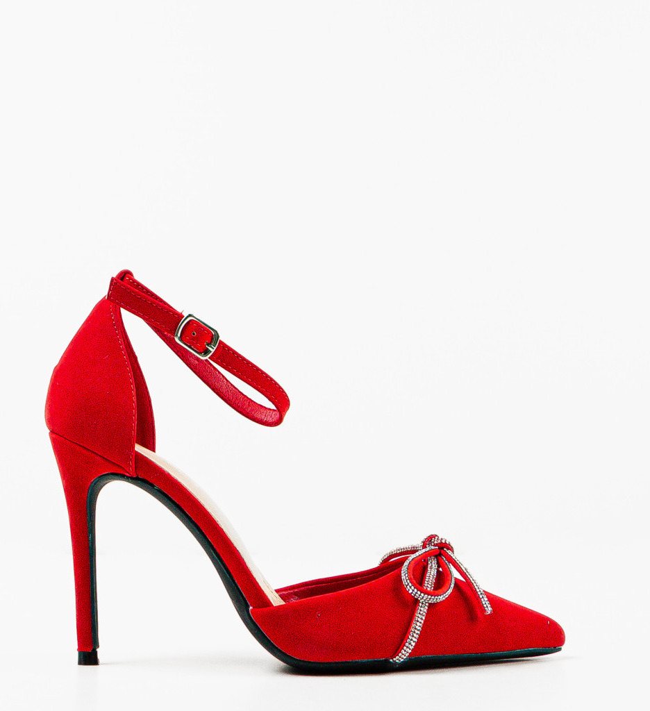 Pantofi Dama Gloves Rosii – Toc Eleganți și Stilat - imagine 2