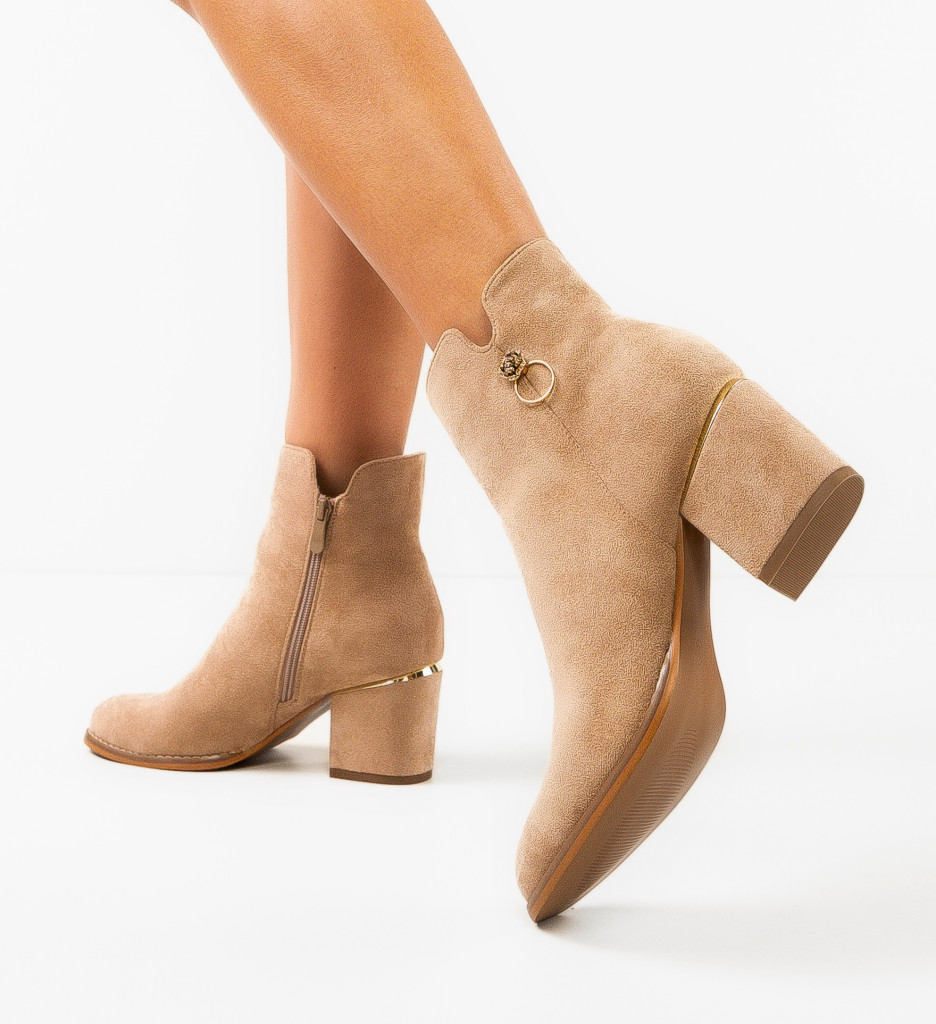 Botine Dama Reuben Khaki - Eleganță și Confort