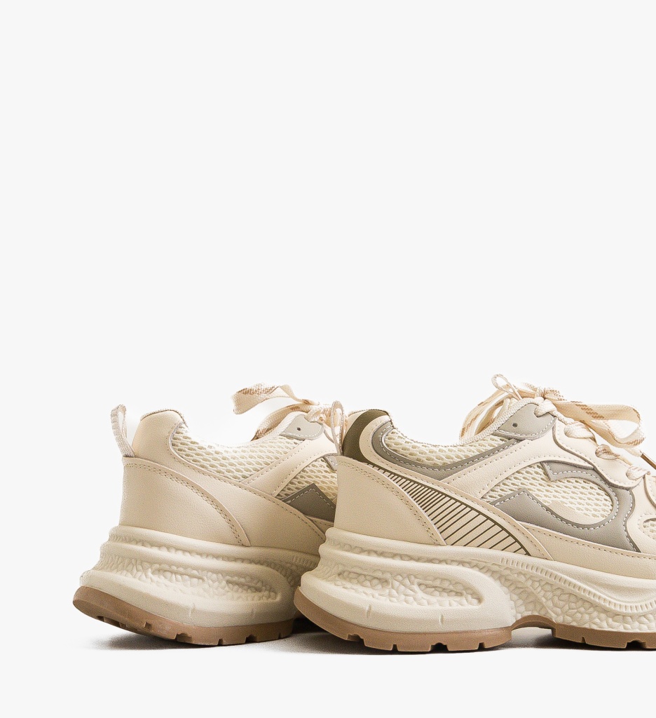 Sneakers Dama Yntere Bej - Confort și Stil - imagine 6
